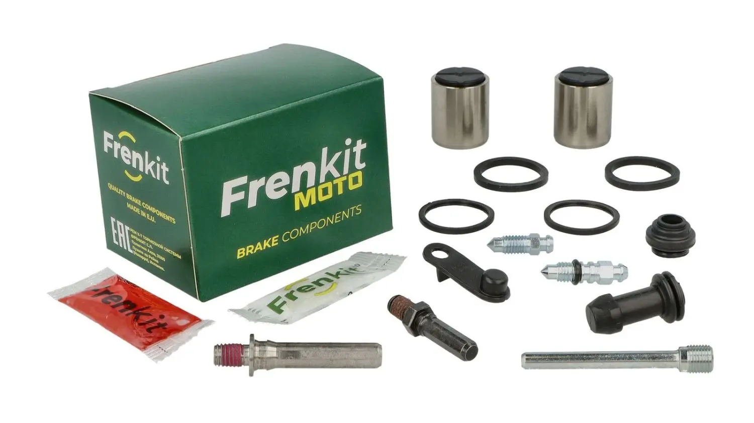 FRENKIT MOTO sada pro opravu brzdového třmenu (kompletní / superkit) NISSIN (píst fi 27mm) přední KAWASAKI J 125 '16-'22, J 300 '14-'22, X-MAX 125 /