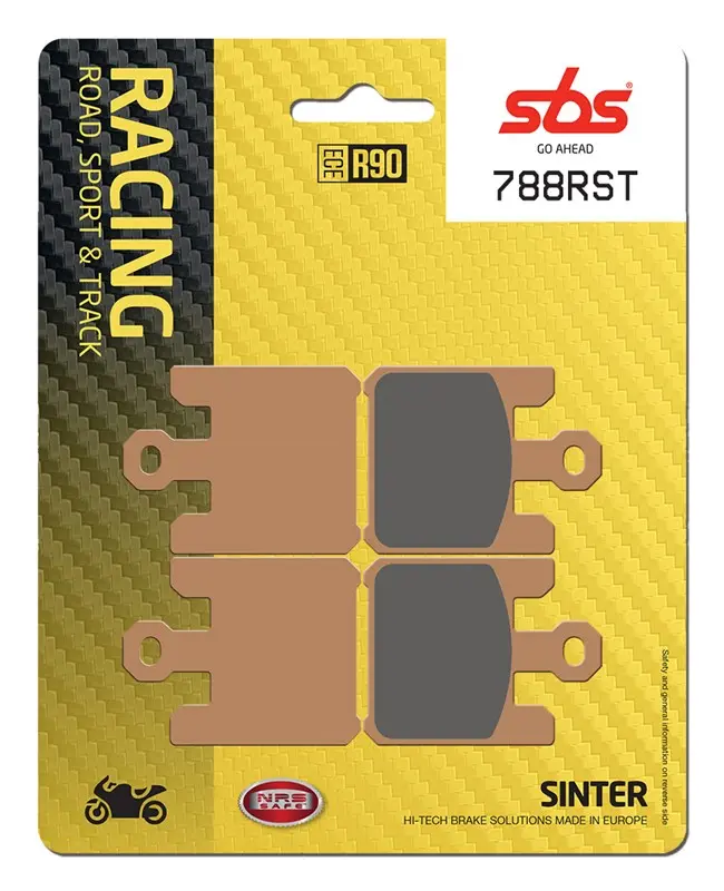 SBS brzdové destičky KH369 TRACK AND SPORT sintrované barva zlatá (nahrazuje směs RS) (SBS brzdové destičky KH369 TRACK AND SPORT sintrované barva)