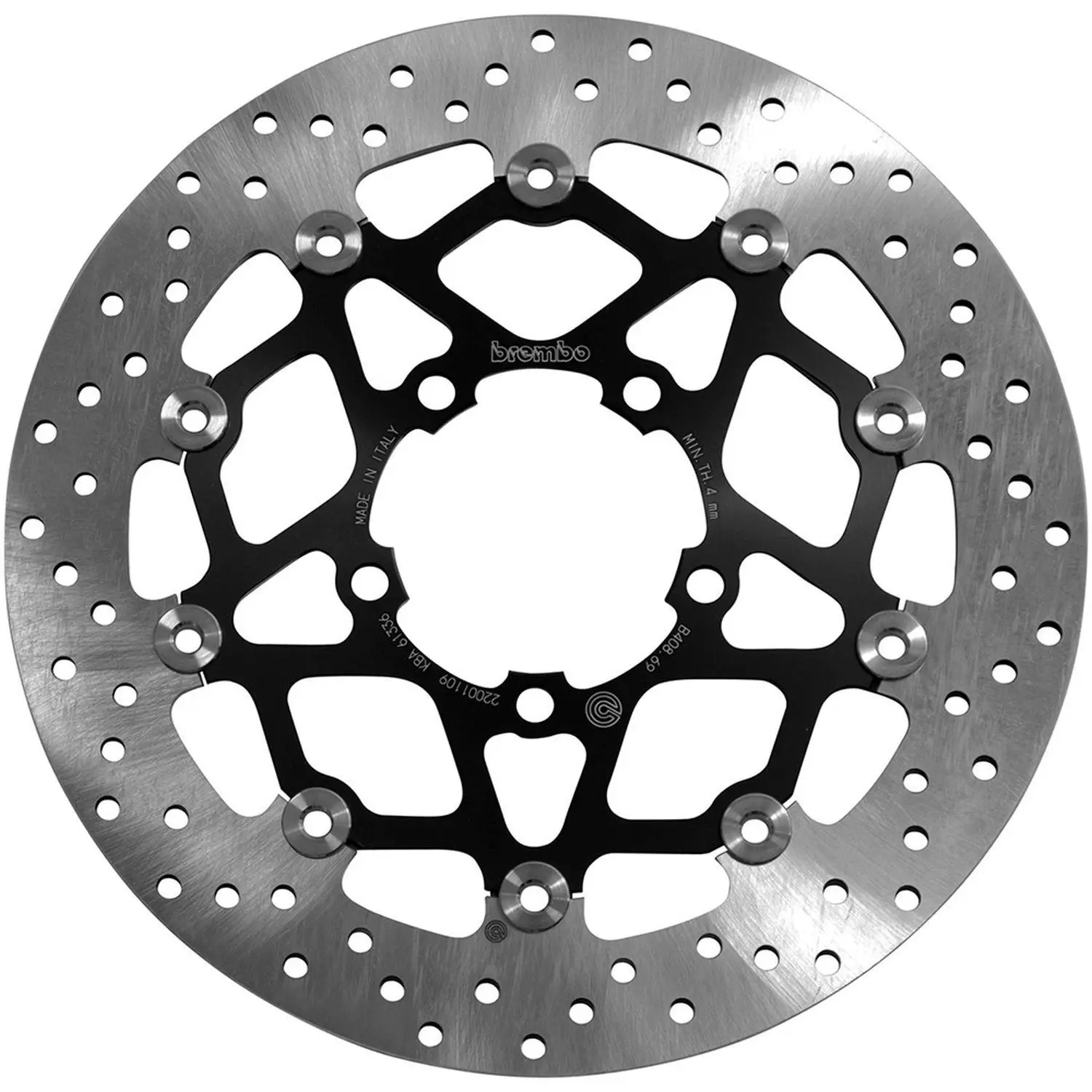 BREMBO přední plovoucí brzdový kotouč TRIUMPH DAYTONA 660 '24-'25, STREET TRIPLE 660 '17-'20, STREET TRIPLE 765 '17-'23, STREET CUP 900 '17-'19,