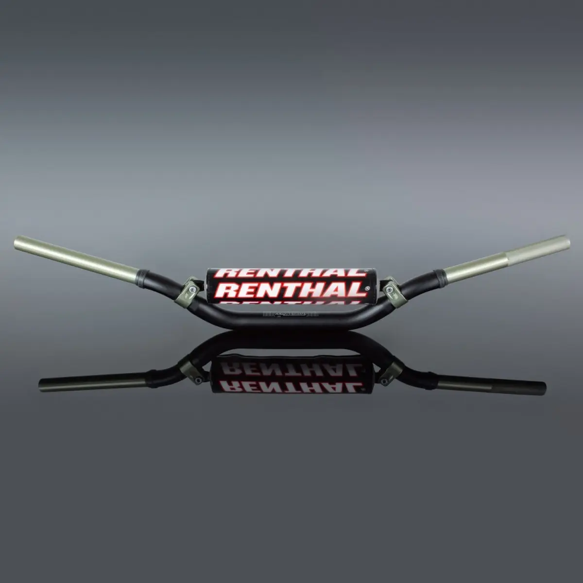 RENTHAL řidítka 1,1/8 (28,6mm) MX TWINWALL 922 HANDLEBAR BLACK RC HIGH PADDED barva černá s chráničem ( )