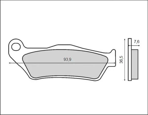 BRENTA brzdové destičky KH181 (organické) třmen BREMBO přední např. KTM SX/EXC ( )