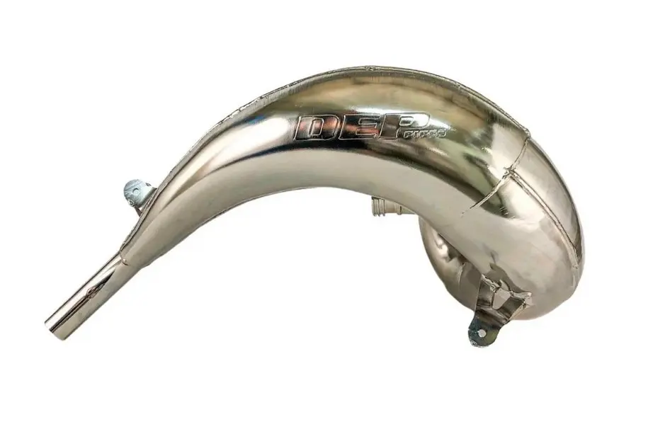 DEP PIPES ARMOURED difuzor/komora/rezonanční trubice poniklovaná (FRONT EXHAUST PIPE NICKEL): SHERCO 250/300 FACTORY '18-, RACE '19- (zesílený 1,2 mm)