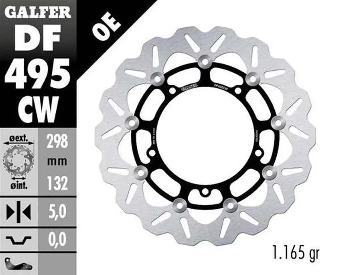 GALFER brzdový kotouč přední YAMAHA FZ 6S FAZER 04-07; XJ 6S DIVERSION 09-; MT 03 06-; MT 07 21-23; MT 09 850/890 13-32; TRACER 850/890 15-23; NIKEN
