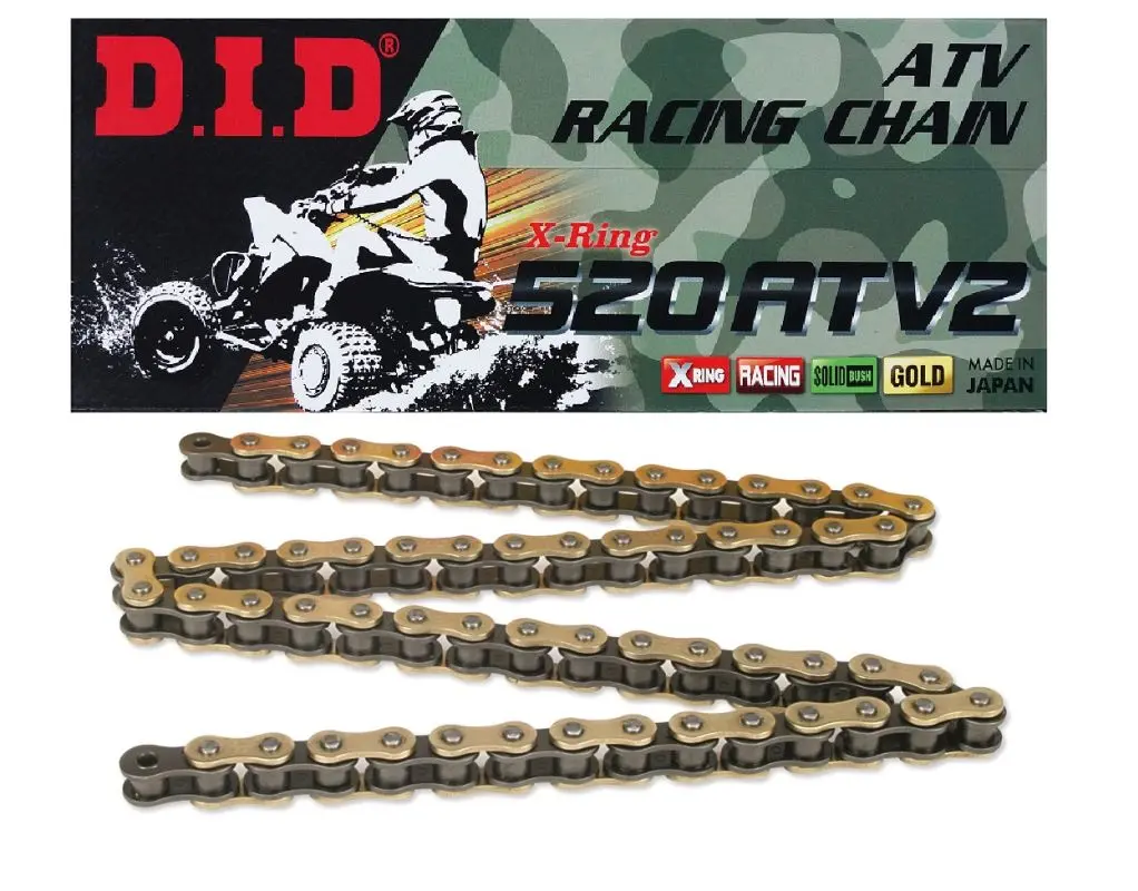 DID hnací řetěz 520ATV2GB-96 (96 článků) X-RING zlatá rozpojený + spona - nahrazuje 520ATV ( )