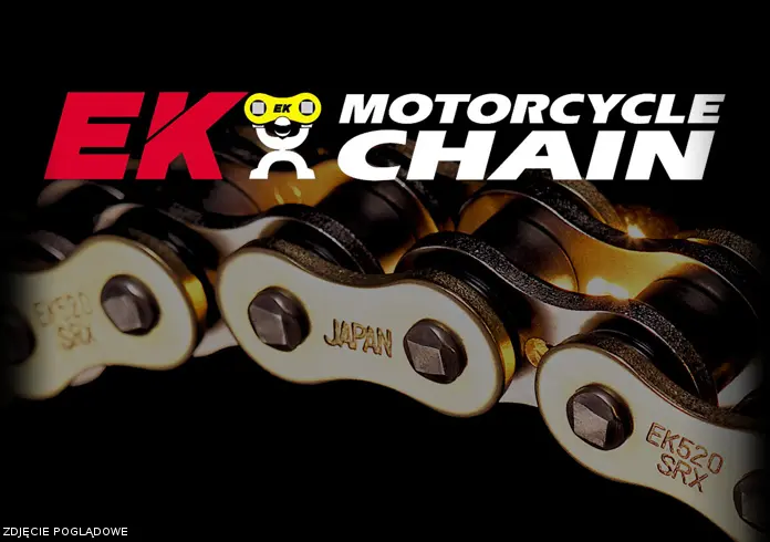 EK hnací řetěz EK520DEX 120 článků QX-RING ENDURO ULTRALIGHT barva přírodní (do 500 ccm) vyrobeno v Japonsku ( )