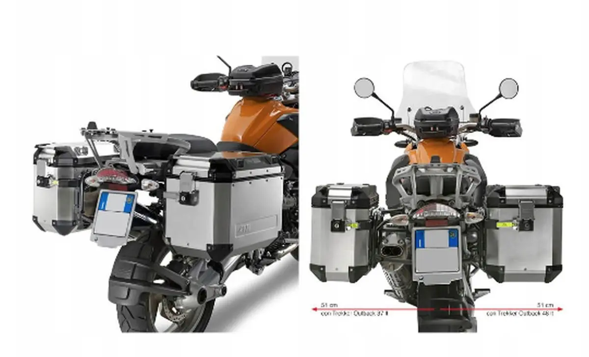 KAPPA boční nosič kufrů MONOKEY CAM SIDE BMW R 1200 GS (04-12), R 1200 GS ADVENTURE (06-13) - pod kufry KFR KFORCE a KVG KVOYAGER ALU ( )
