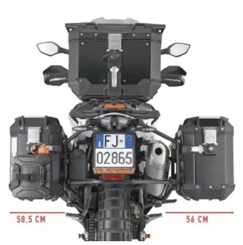KAPPA boční nosič kufru MONOKEY CAM SIDE KTM 790 ADVENTURE 19-20 23-25 890 ADVENTURE 21-25 890SMT 23-25 - pod kufry KFR K'FORCE a KVG K'VOYAGER ALU