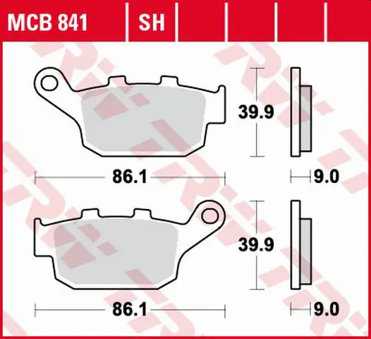 TRW ZF brzdové destičky KH496 sintrované STREET HONDA CBF 500 / CB 500 X / CBR 500 13-, CB 650 F / CBR 600 14-, NC 750 14-, KAWASAKI VERSYS 650 15-, Z