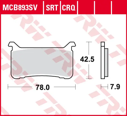 TRW ZF brzdové destičky KH700 sintrované STREET HONDA CB 1000 R 18-19, CB 1100R 17-19, CBR 1000 R FIREBLADE 17-19, VFR 800 17-19, přední ( )