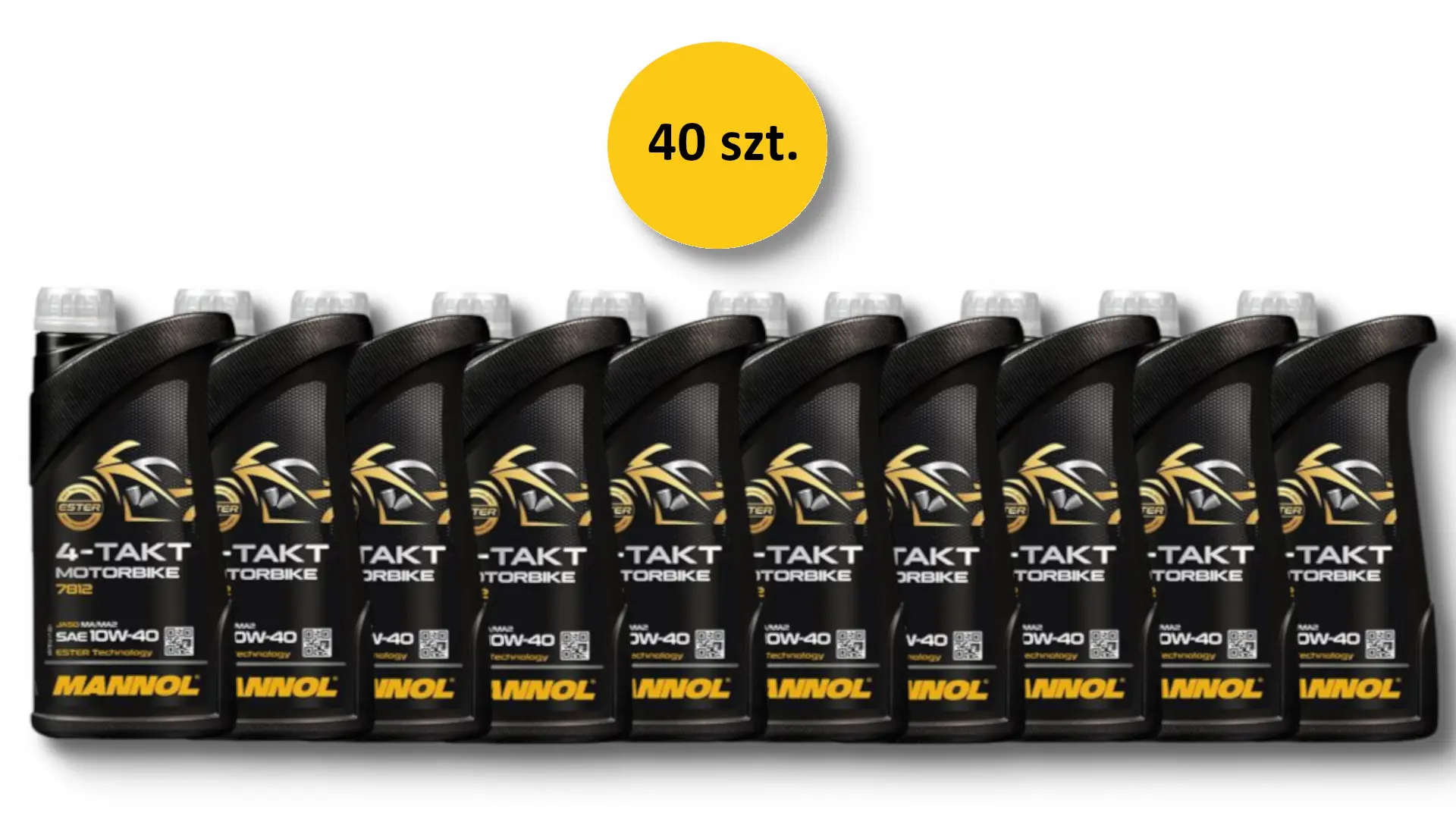 MANNOL motorový olej 4T MOTORBIKE 10W40 1L ESTER + MA2 syntetický (7812) (API SN) - karton 40 kusů (set) ( )