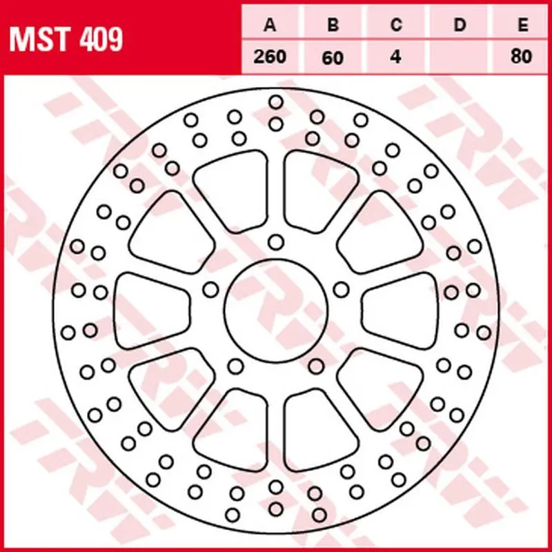 TRW ZF přední brzdový kotouč APRILIA SCARABEO 125 99-10, SPORTCITY 125 08-13, SPORTCITY 200/250 05-09, SCARABEO/SPORTCITY 300 09-12, SCARABEO 400