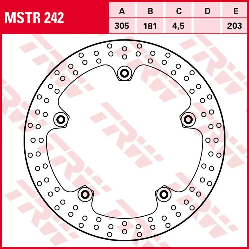 TRW ZF přední brzdový kotouč BMW F 750GS/850GS 18-, R 1200GS/ADV 13-18, R 1250GS/ADV 19-, (305X181X5mm) (TRW ZF přední brzdový kotouč BMW F)