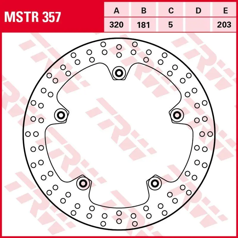 TRW ZF přední brzdový kotouč BMW R 850R/RT 01-07, R 1100S 01-05, R 1150R/RS/RT 04-06, K 1200S/GT 05-08, K 1200LT 99-09, R 1200 HP2 04-08 (320X181X5mm)