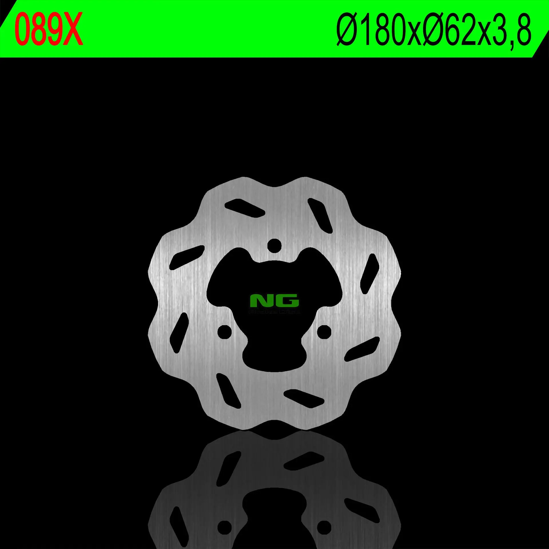 NG zadní brzdový kotouč DERBI SENDA 50 95-03 (18x62x3,8mm) (3x10,5mm) WAVE ( )