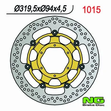 NG přední brzdový kotouč HONDA CBR 1000 RR 06-07, VTR 1000 SP1/SP2 00-04 (320x94x4,5mm) (6x6,5mm) plovoucí ( )