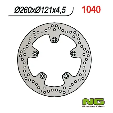 NG přední brzdový kotouč SUZUKI AN 250/400/650 BURGMAN 03-18 (260X121X4,5) ( )