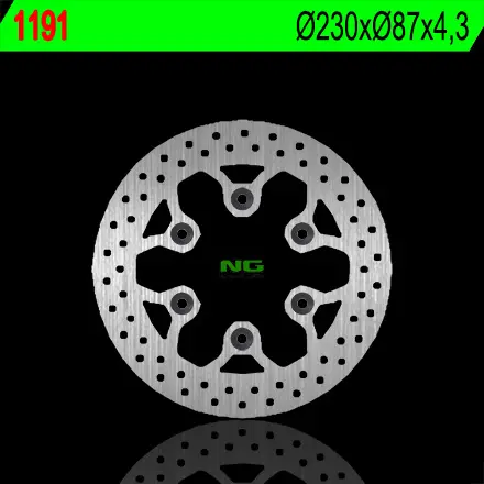NG brzdový kotouč zadní HYOSUNG GT 125/250/650 (230X87X4,2) (6X10,5mm) ( )