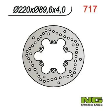 NG brzdový kotouč přední/zadní MALAGUTI 125/150/180/200/250/400 (220X89,6X4) ( )