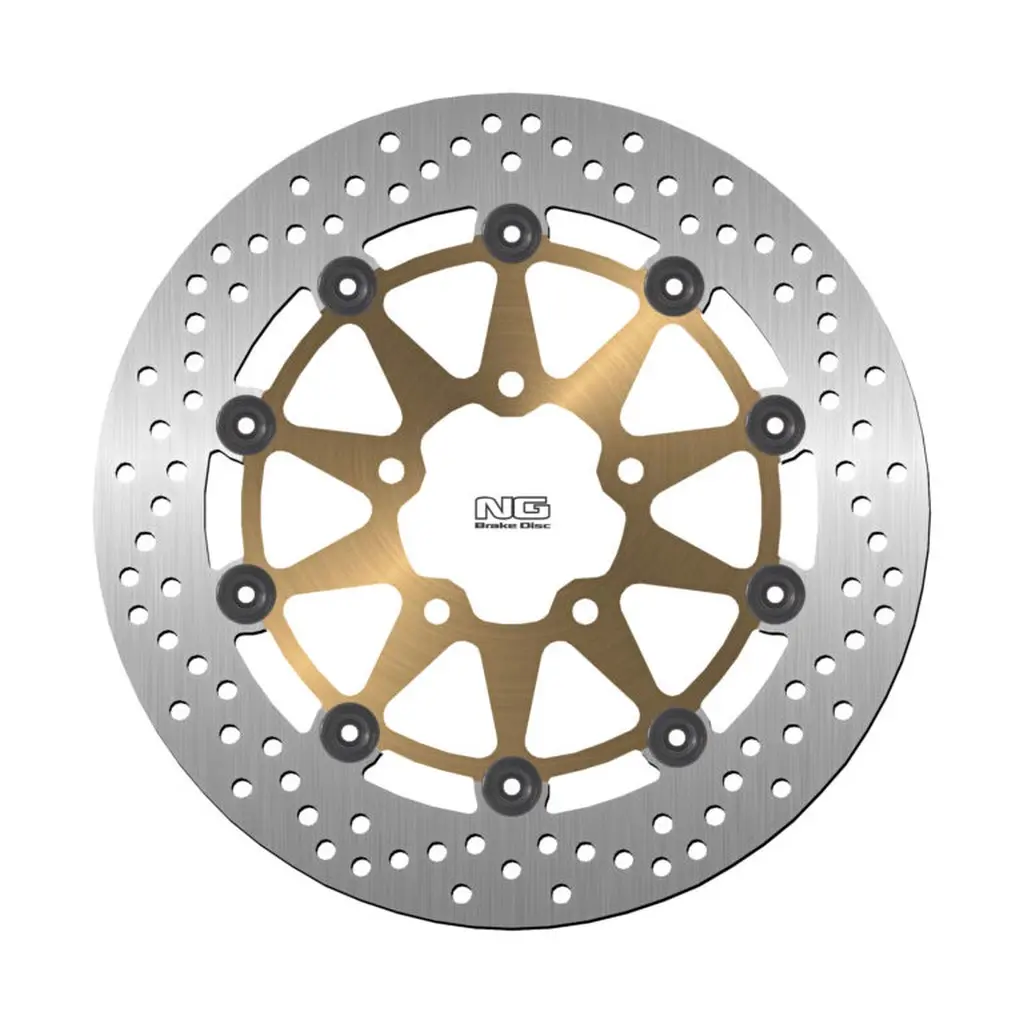 NG přední brzdový kotouč SUZUKI GSXR 600 04-05, GSXR 750 04-05, GSXR 1000 03-04, M 800INTRUDER 14-15 (NG790V) (300X69X5) (5X10,5mm) (střed zlatý)