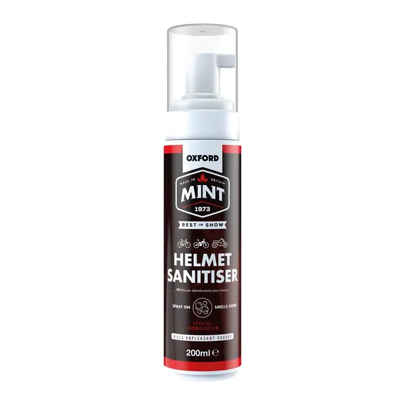 OXFORD MINT HELMET SANITISER PĚNA NA DEZINFEKCI A ČIŠTĚNÍ VNITŘKU PŘILBY/BOT/RUKAVIC 200ML ( )