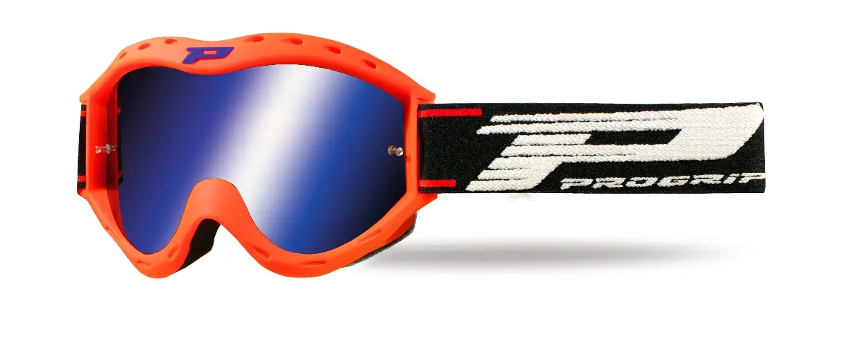 PROGRIP brýle PG3101-153 FL ATZAKI KID dětské barva oranžová FLUO (plexi PG3146 modrá zrcadlová dvouvrstvá, NO FOG, ANTI UV) (PG3101/1) (3101-153 FL)