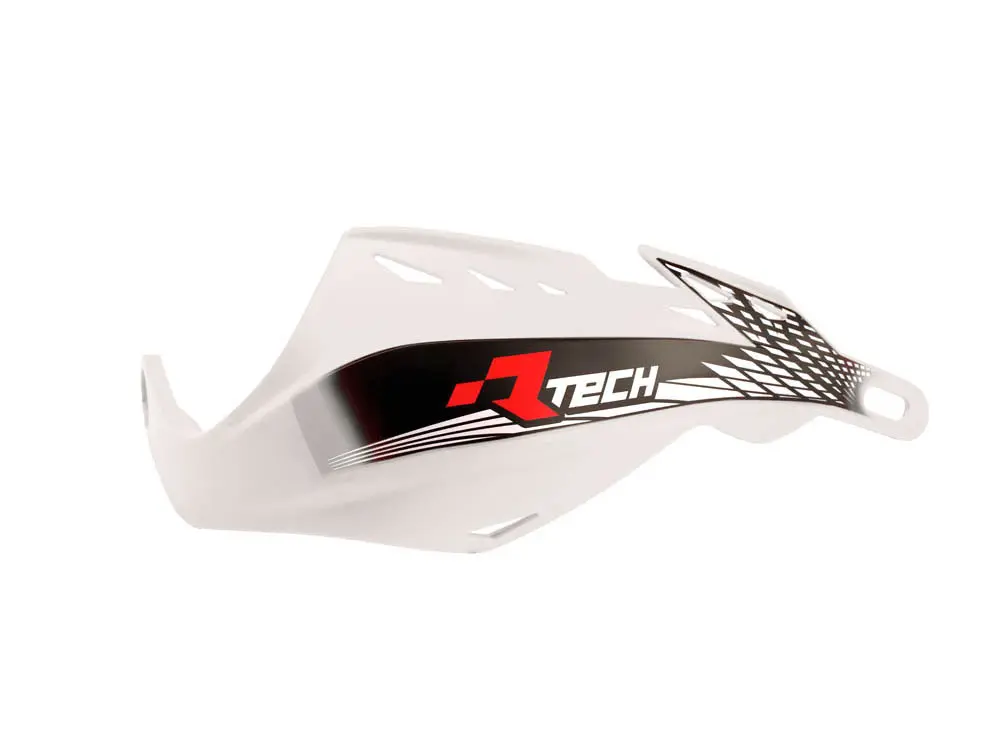 RACETECH (RTECH) kryty páček GLADIATOR EASY barva bílá (s upevněním na řídítka 22,2mm i 28,6mm) ( )