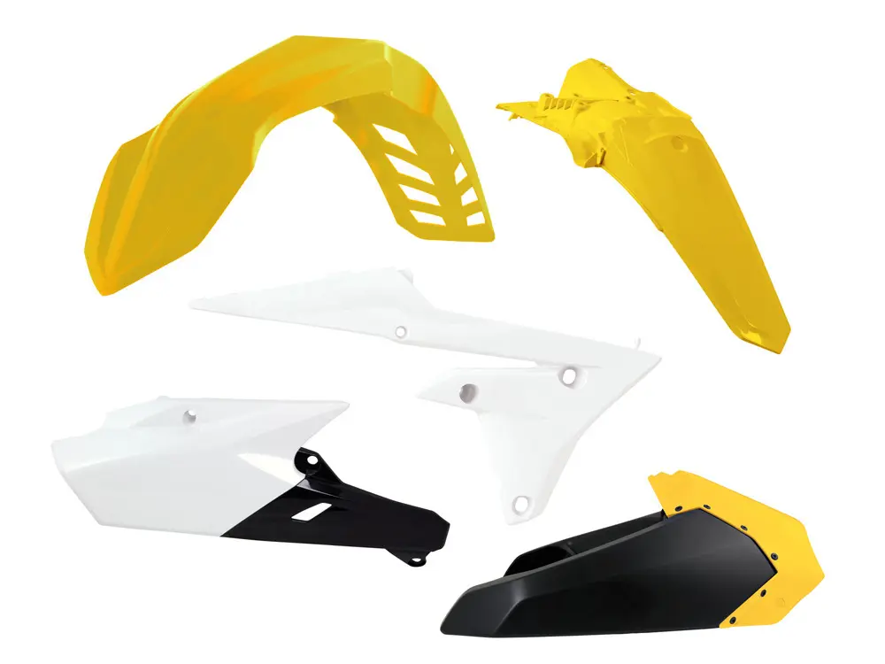 RACETECH (RTECH) kompletní sada plastů YAMAHA WRF 250 (15-19), WRF 450 (16-19) barva bílá černá žlutá LIMITED EDITION - výprodej ( )