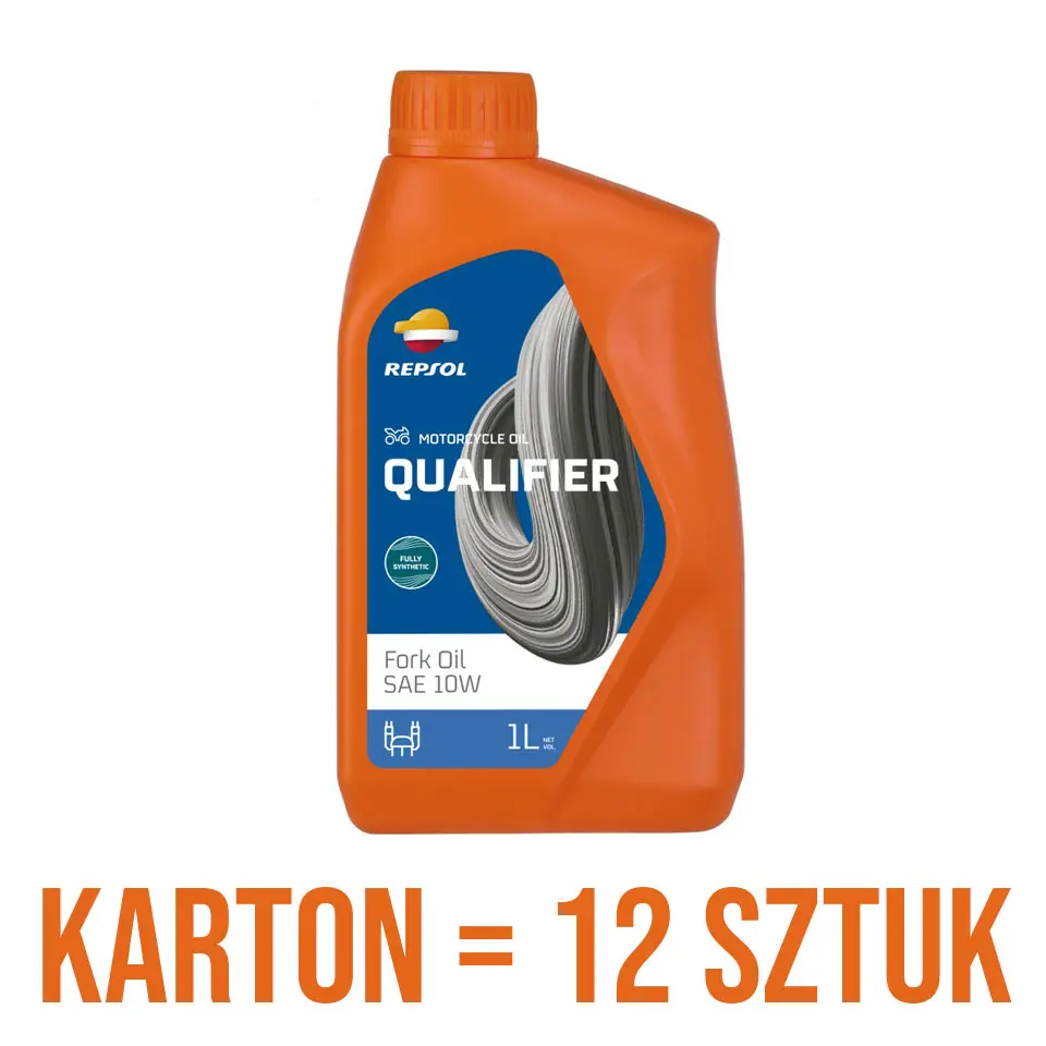 REPSOL olej do vidlic / tlumičů / zavěšení QUALIFIER FORK OIL SAE 10W 1L - karton 12 kusů ( )