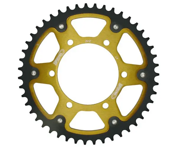 SUPERSPROX zadní řetězové kolečko 899 43 STEALTH (ocel-hliník) KTM SX/EXC (JTR897.43) barva zlatá ( )