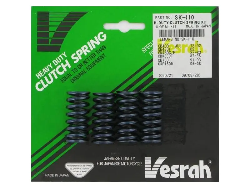VESRAH spojkové pružiny HONDA XL 650V 00-07, XR 600R 85-00 (4 kusy) vyrobeno v Japonsku (VESRAH spojkové pružiny HONDA XL 650V 00-07, XR 600R 85-00)
