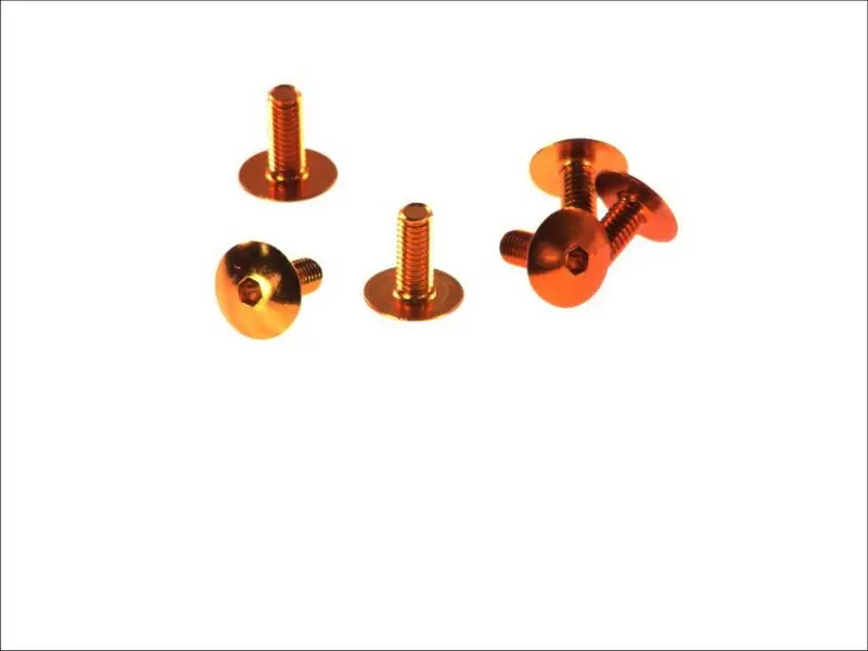 V PARTS (VICMA) sada šroubů do kapotáže M6X15 (6 kusů) barva oranžová (TA615NO) ( )