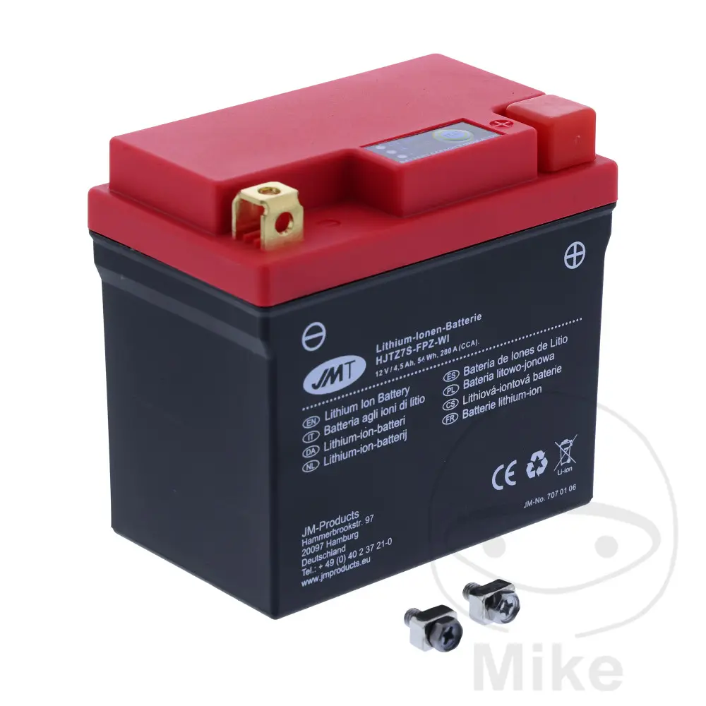 JMT motocyklový akumulátor HJTZ7S-FPZ-WIJMT Lithium-iontová s ukazatelem BENELLI BN 251 15-16, BN 251 ABS 17-20, LEONCINO 125 CBS 22-25, LEONCINO