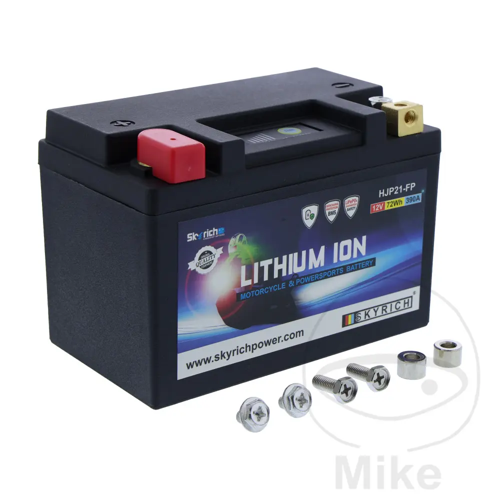 Skyrich motocyklový akumulátor LTM21 SKY Lithium-iontová s ukazatelem a ochranou proti přebíjení ADLY/HER CHEE/HERKULES CONQUEST 600 LOF 14,