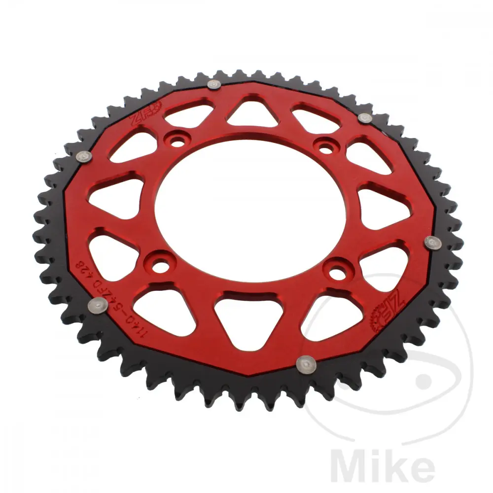 ZF Sprockets rozeta Dual 54Z typ 428 červená ZF vnitřní průměr 100 rozteč děr 120 BETA RE 125 08-17, REV3 125 01-04, RR 125 LC 4T ENDURO 11-16, RR 125
