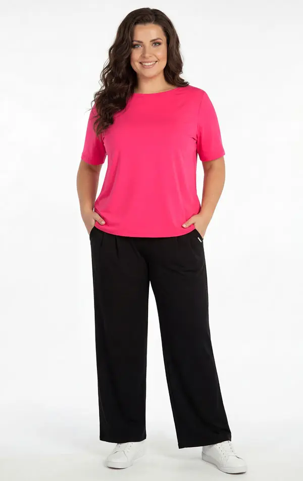 LITEX Dámské volnější kalhoty pro plnoštíhlé PLUS SIZE,