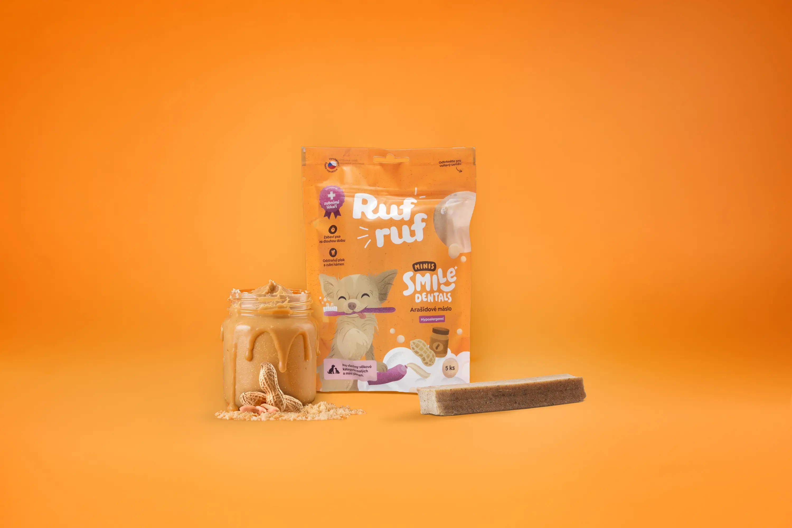 Rufruf Smile Dentals Arašídové máslo – Minis 10 balení