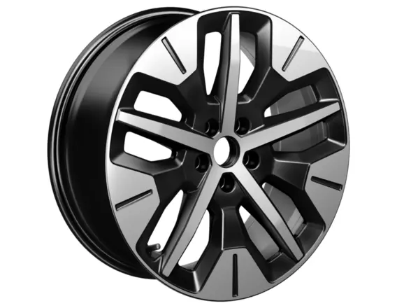 Kolo z lehké slitiny 19" přední, provedení s 5 paprsky, Absolute Black a Bright Machined