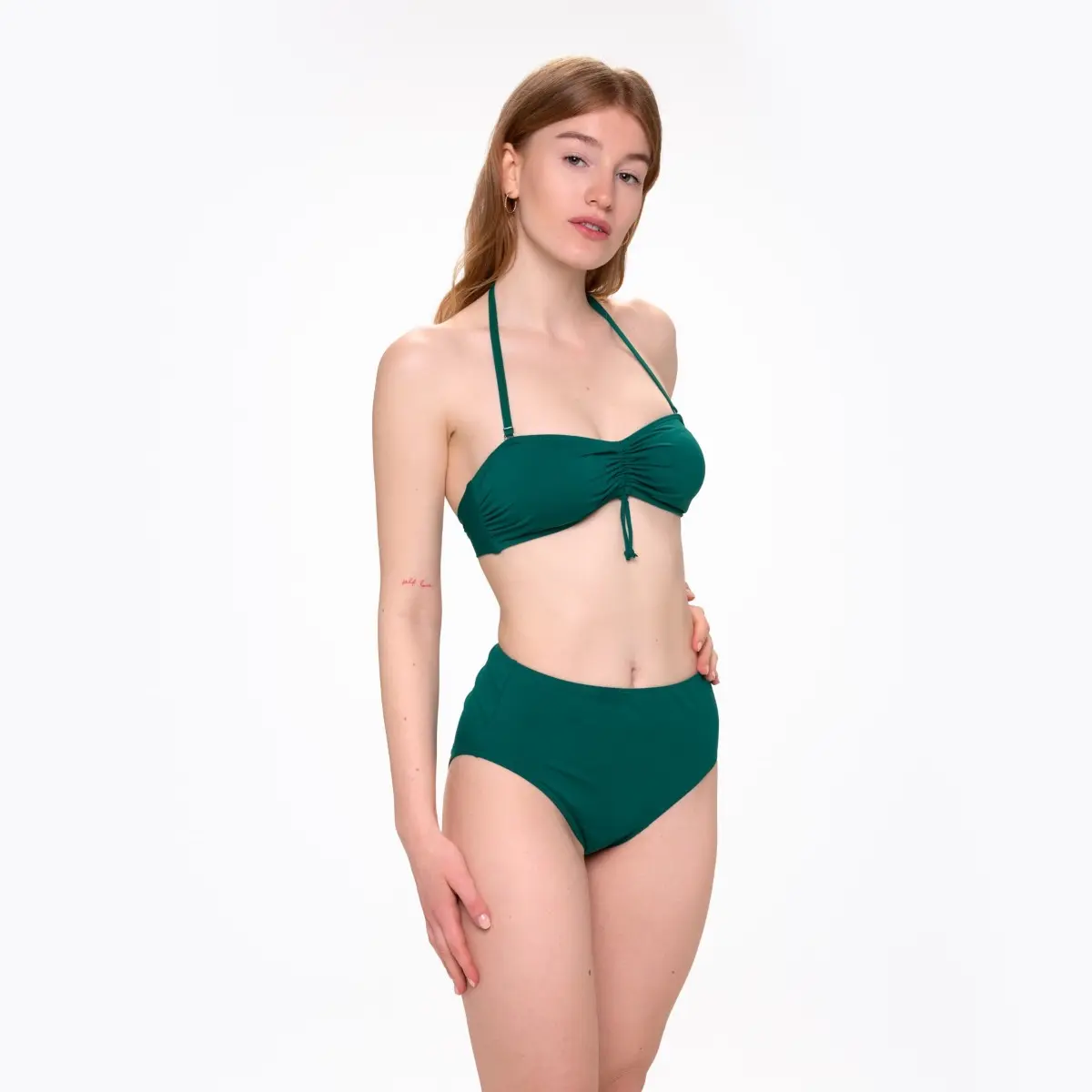 Plavky Fusakle bandeau zelené vrchní díl
