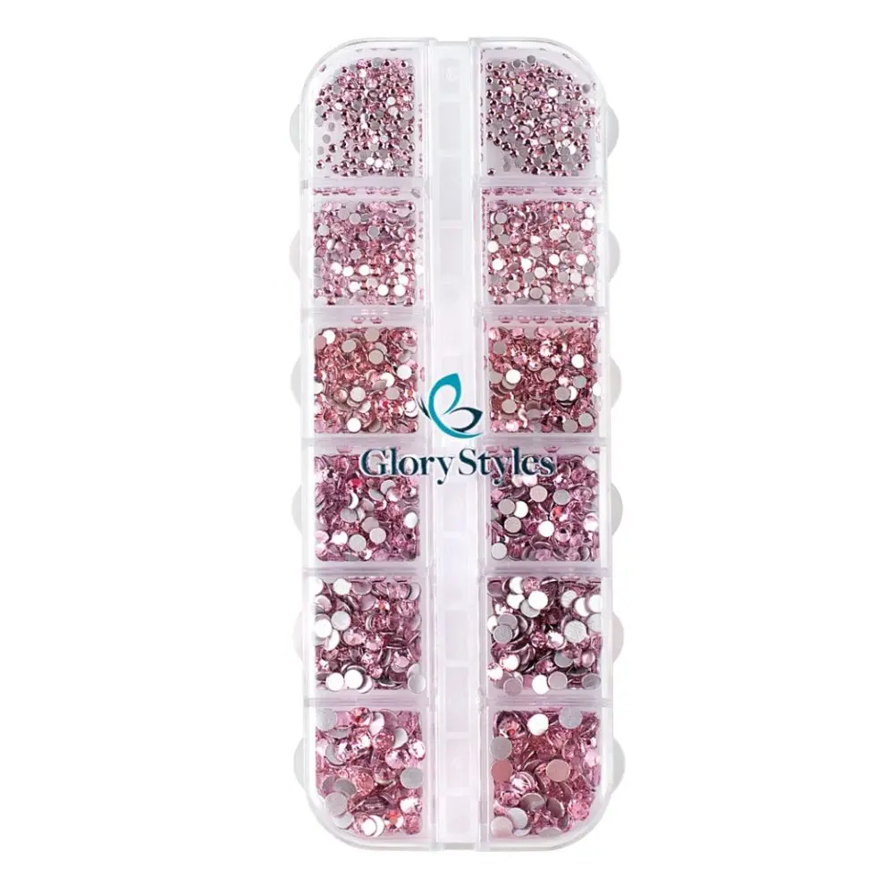 GloryStyles Sada kamínků na nehty 05 - light rose