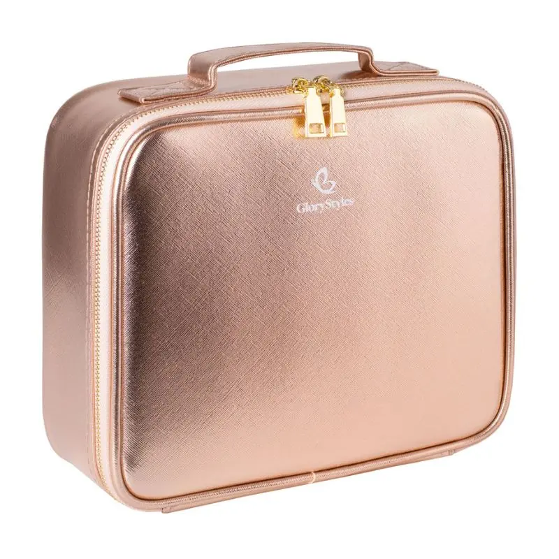 Kosmetický kufřík rose gold GloryStyles