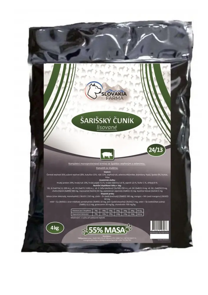 Lisované Granule Slovakia Farma - Premium Adult 26/14 - 4 kg