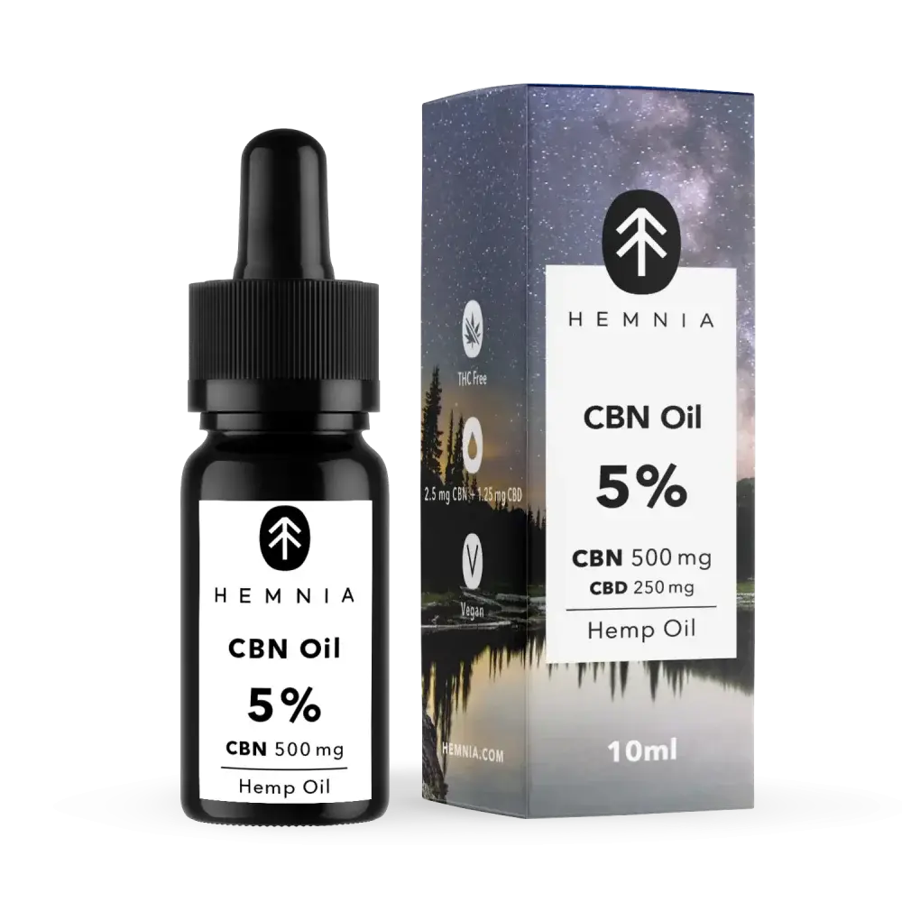 Hemnia Good Night´s Sleep Konopný olej 5%, 500 mg CBN, 250 mg CBD, 10 ml