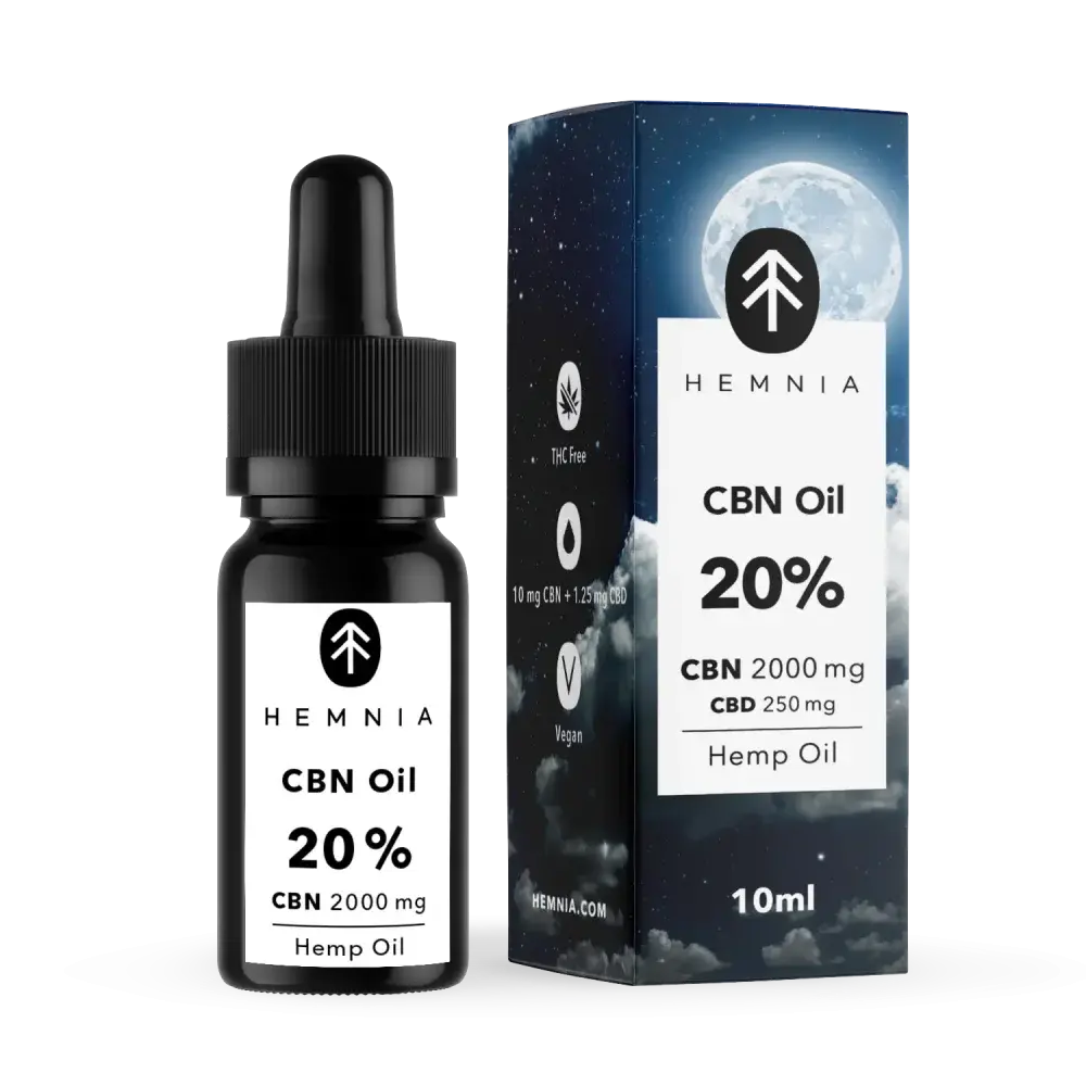 Hemnia Good Night´s Sleep Konopný olej 20%, 2000 mg CBN, 250 mg CBD, 10 ml