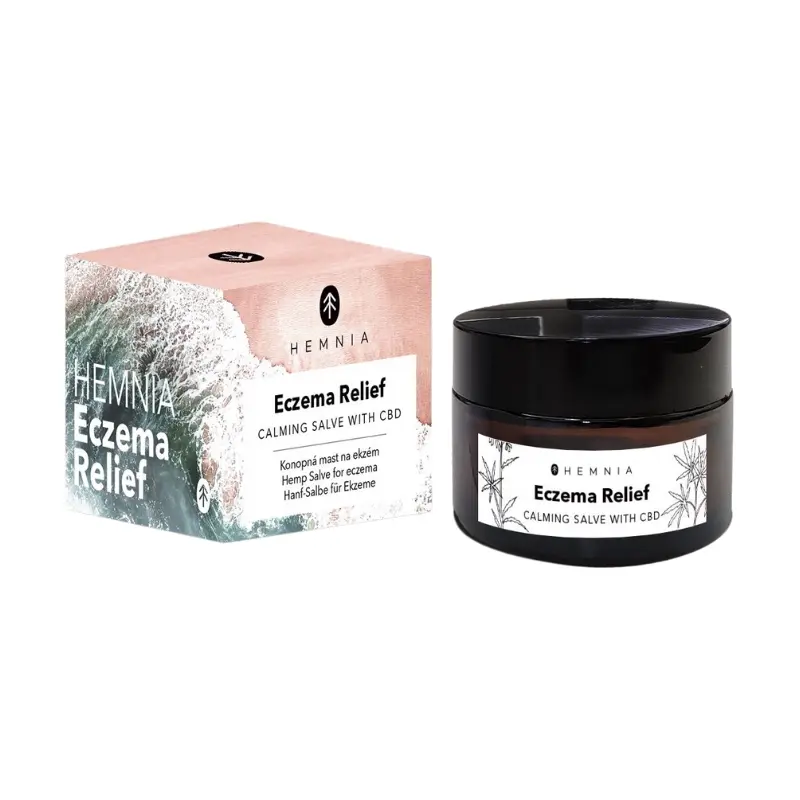 Hemnia Eczema Relief - Univerzální konopná mast na ekzém, 250 mg CBD, 50 ml
