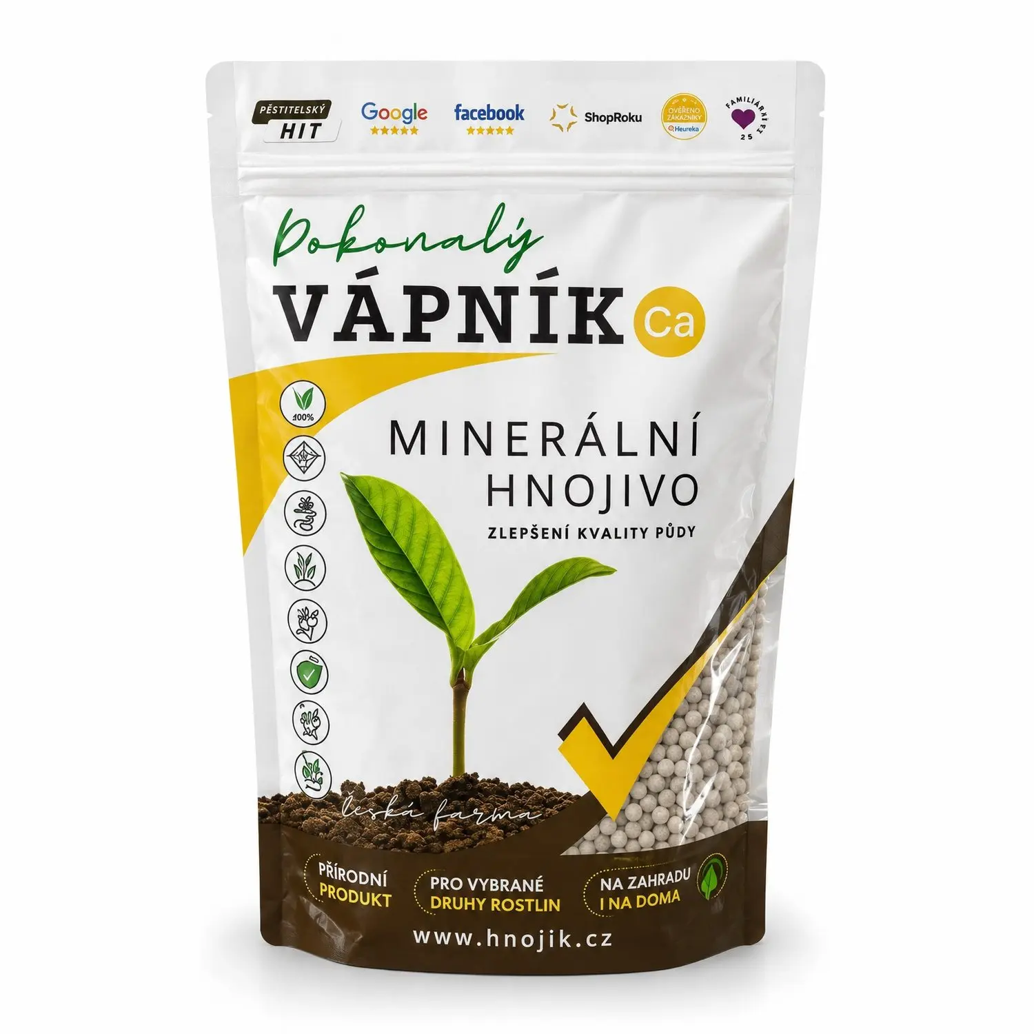 Hnojík Vápník 2,5 kg
