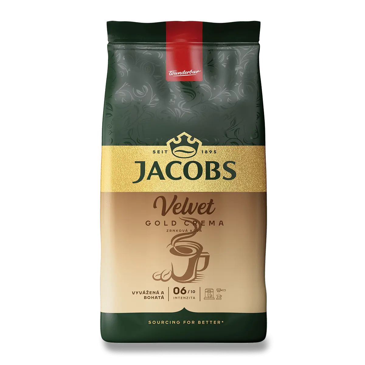 Jacobs Velvet - zrnková káva - 1000 g