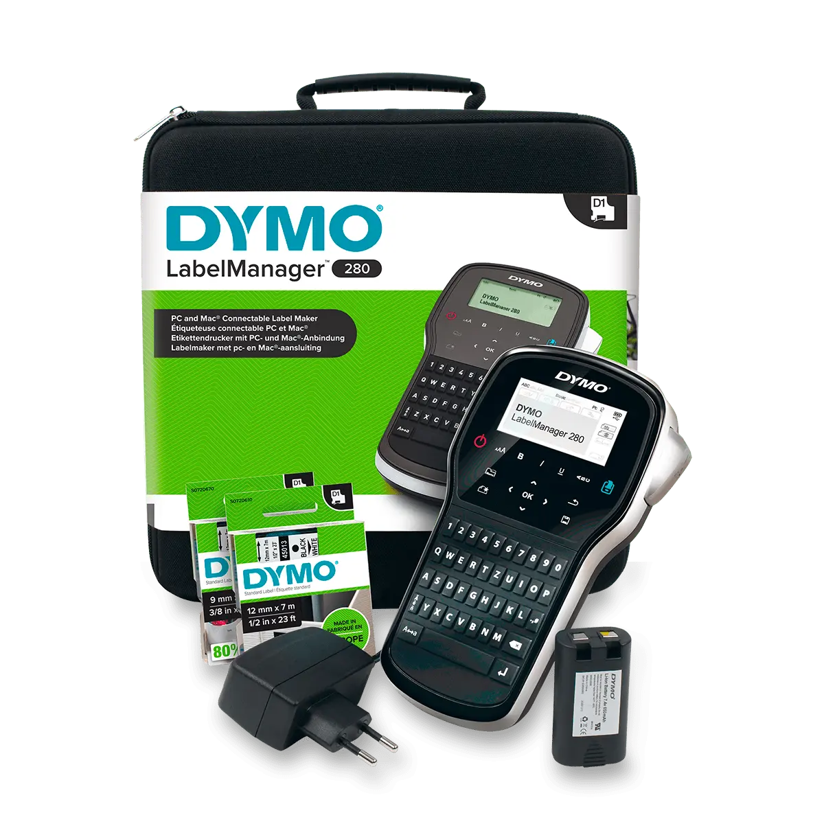 Dymo LabelManager 280 - přenosný štítkovač - kufříková sada