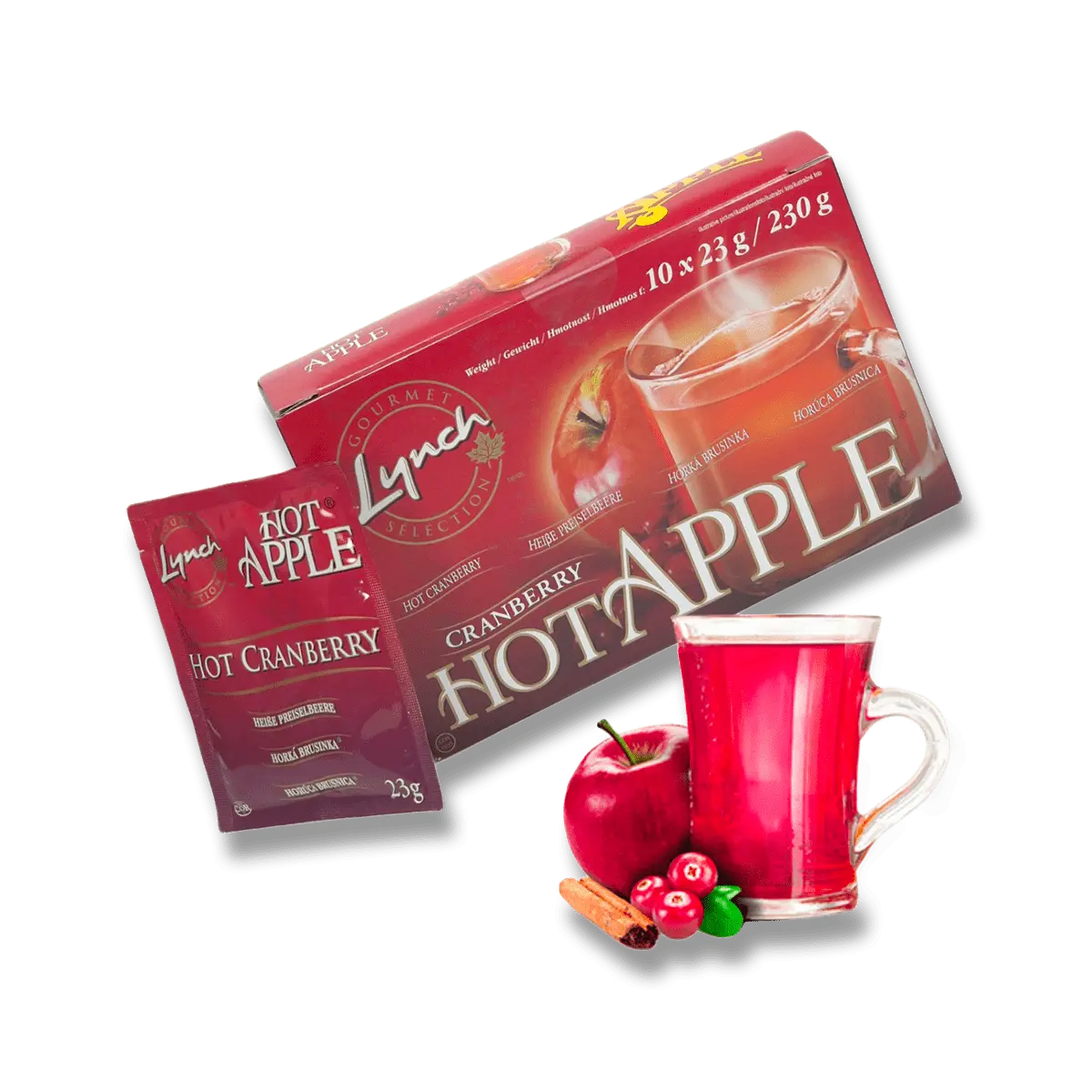 Horká brusinka - směs pro přípravu horkého nápoje - 10 x 23 g