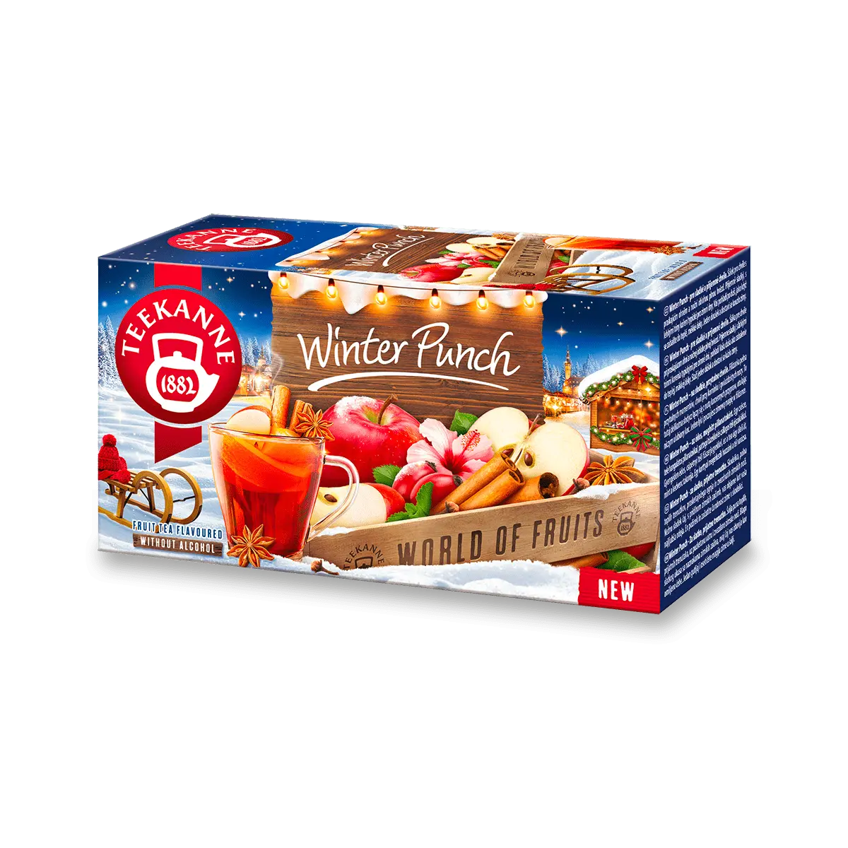 Ovocný čaj Teekanne - zimní punč, 20x 2 g
