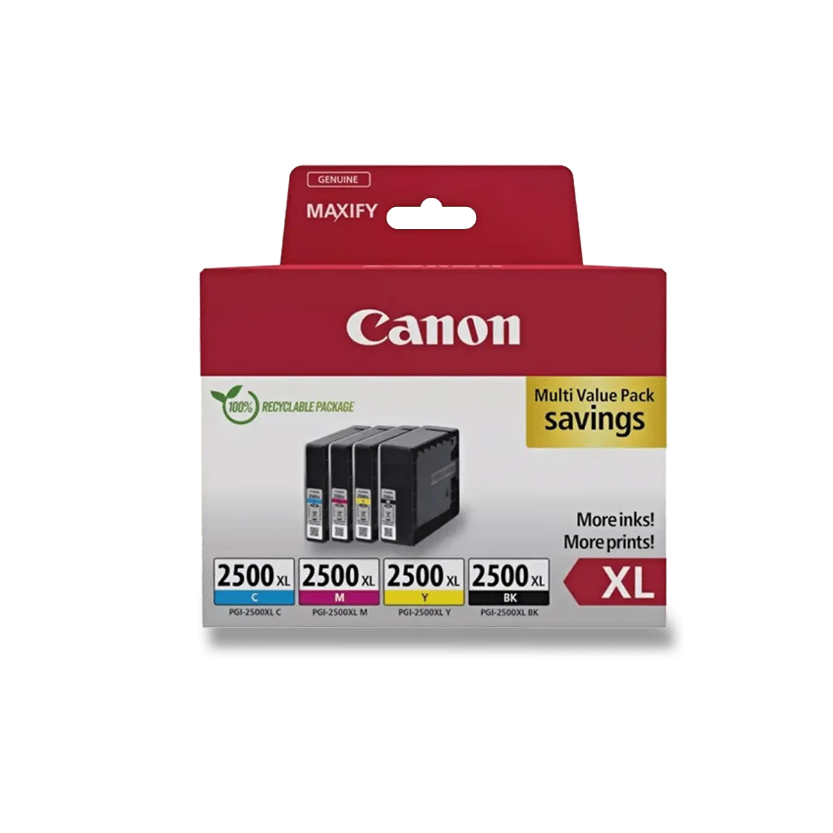 Canon - cartridge PGI-2500XL, CMYK (barevná) pro inkoustové tiskárny